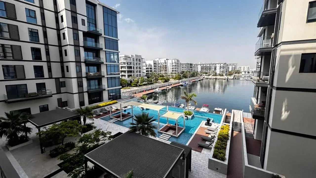 2BR+Maid Marina & Pool View in Al Mouj